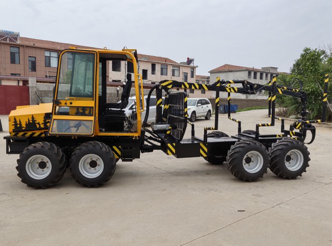 wood grapple trailer