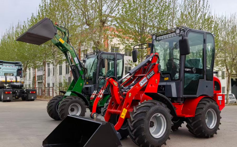 Shipping to Canada mini wheel loader CS908 with Kubota engine