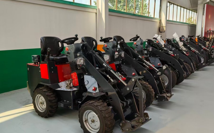 mini wheel loader ready for ship to EU